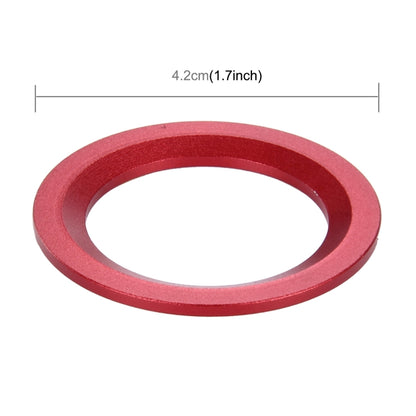Car Aluminum Steering Wheel Decoration Ring For Cadillac(Red) by buy2fix