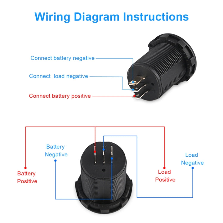 B3613  IP67 Waterproof Car Modification 4.5-30V Voltmeter + Ammeter - In Car by buy2fix | Online Shopping UK | buy2fix