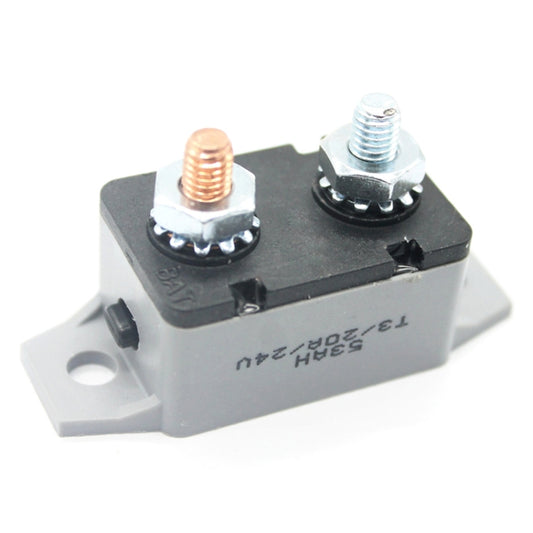 F3088-20A 20A Manual Reset Circuit Breaker Double Short Legs with Bolt 12/24V by buy2fix
