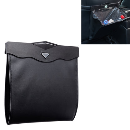 Car Multifunctional LED Design Hanging Folding Garbage Bin Storage Box (Black) by buy2fix