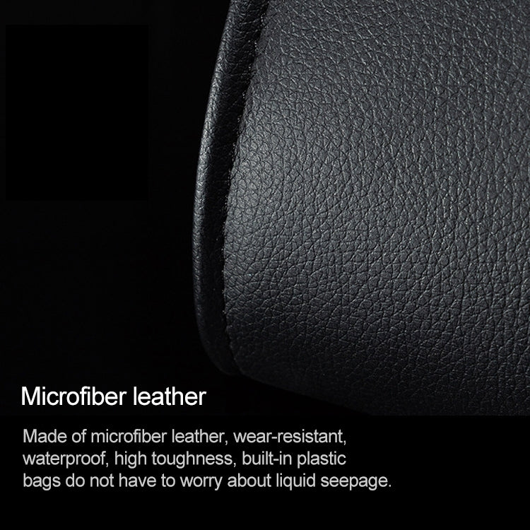 Car Multifunctional LED Design Hanging Folding Garbage Bin Storage Box (Red) by buy2fix