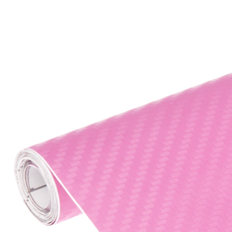 Car Decorative 3D Carbon Fiber PVC Sticker, Size: 152cm x 50cm(Pink) by buy2fix