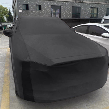 Anti-Dust Anti-UV Heat-insulating Elastic Force Cotton Car Cover for Hatchback Car, Size: 3.9m~4.19m(Black) - PE Material by buy2fix | Online Shopping UK | buy2fix