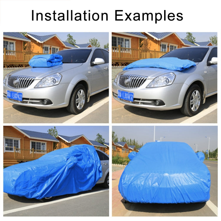 Anti-Dust Anti-UV Heat-insulating Elastic Force Cotton Car Cover for Sedan Car, Size: M, 4.65m~4.89m (Black) - PE Material by buy2fix | Online Shopping UK | buy2fix