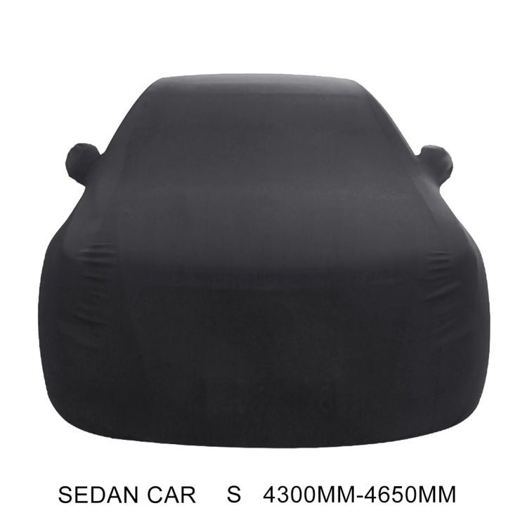 Anti-Dust Anti-UV Heat-insulating Elastic Force Cotton Car Cover for Sedan Car, Size: S, 4.3m~4.65m (Black) - PE Material by buy2fix | Online Shopping UK | buy2fix