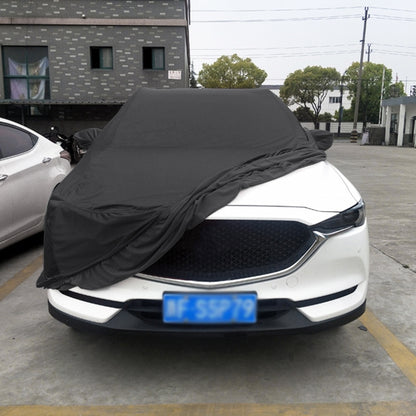 Anti-Dust Anti-UV Heat-insulating Elastic Force Cotton Car Cover for Business Car, Size: 4.8m~5.15m (Black) - PE Material by buy2fix | Online Shopping UK | buy2fix