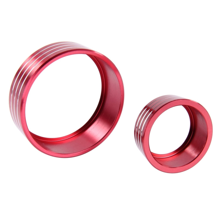 3 PCS Car Aluminum Air Conditioner Knob Case For Honda(Red) by buy2fix