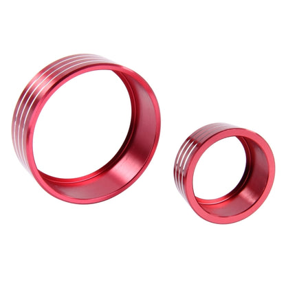 3 PCS Car Aluminum Air Conditioner Knob Case For Honda(Red) by buy2fix