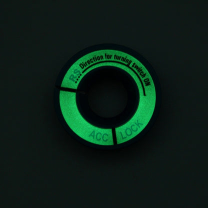 Car Aluminum Igniter Night Luminous Decoration Ring For Audi And Volkswagen(Black) by buy2fix