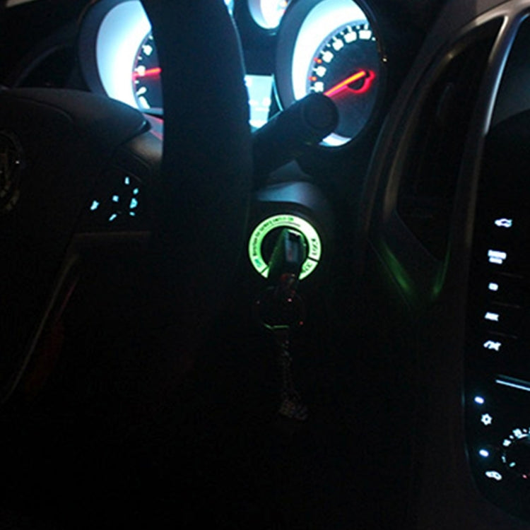 Car Aluminum Igniter Night Luminous Decoration Ring For Audi And Volkswagen(Black) by buy2fix