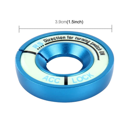 Car Aluminum Igniter Night Luminous Decoration Ring For Audi And Volkswagen(Blue) by buy2fix