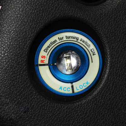 Car Aluminum Igniter Night Luminous Decoration Ring For Audi And Volkswagen(Blue) by buy2fix