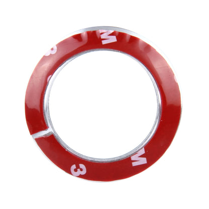 Car Aluminum Steering Wheel Decoration Ring For Volkswagen(Silver) by buy2fix