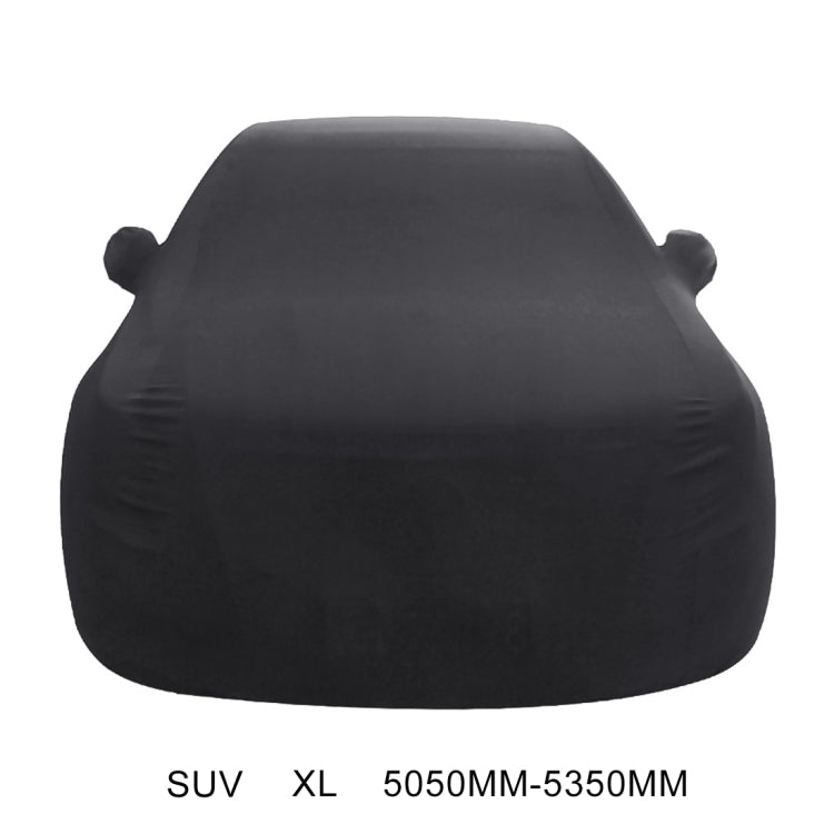 Anti-Dust Anti-UV Heat-insulating Elastic Force Cotton Car Cover for SUV, Size: XL, 5.05m~5.35m (Black) - PE Material by buy2fix | Online Shopping UK | buy2fix