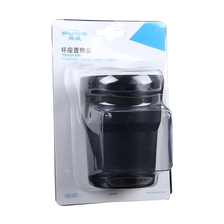 SHUNWEI SW-1607 Auto Car Cylinder ABS Trash Bin for Storage - Stowing Tidying by SHUNWEI | Online Shopping UK | buy2fix