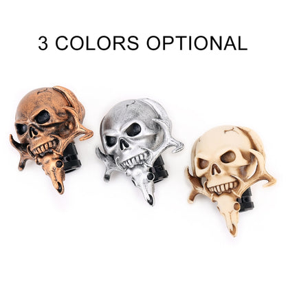 Universal Vehicle Car Creative Skull Double Heads Shaped Shifter Cover Manual Automatic Gear Shift Knob (Bronze) by buy2fix