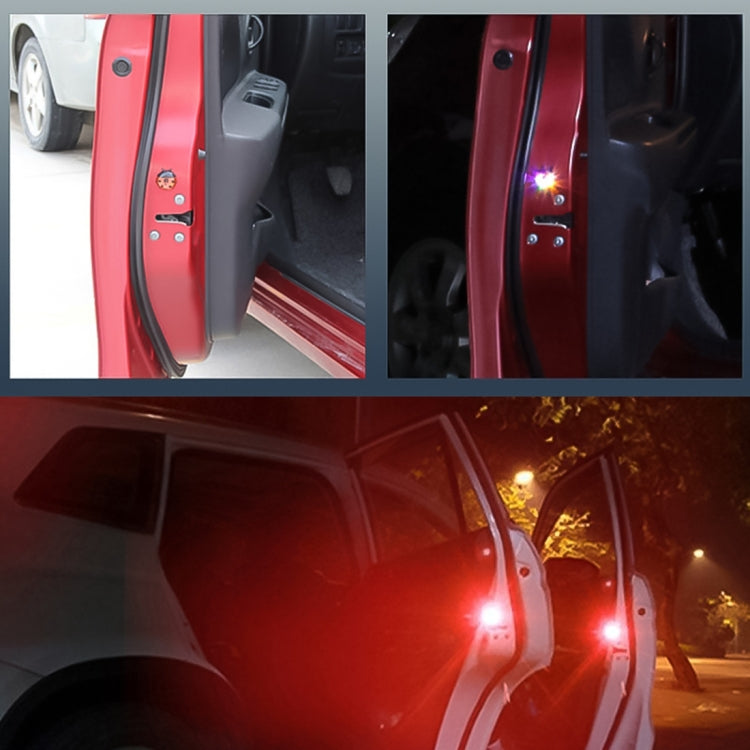 2pcs Ladybug Shape Car Door Anti-collision Warning Light(Red Light) - Warning Lights by buy2fix | Online Shopping UK | buy2fix