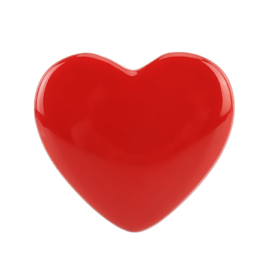 Heart Shape Car Metal Body Decorative Sticker (Red) by buy2fix