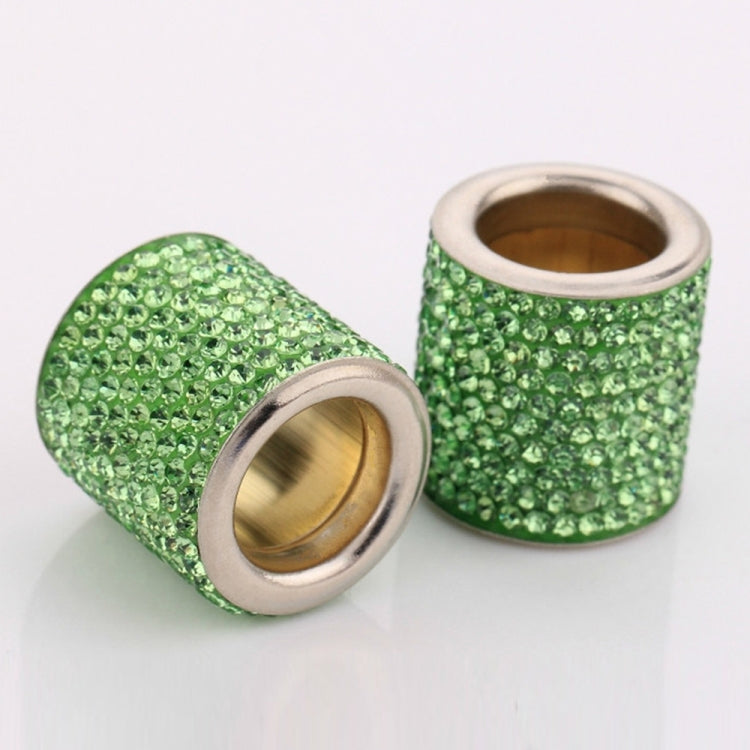 4 PCS Car Crystal Head Pillow Modified Decoration (Green) by buy2fix