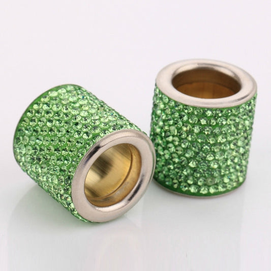 4 PCS Car Crystal Head Pillow Modified Decoration (Green) by buy2fix