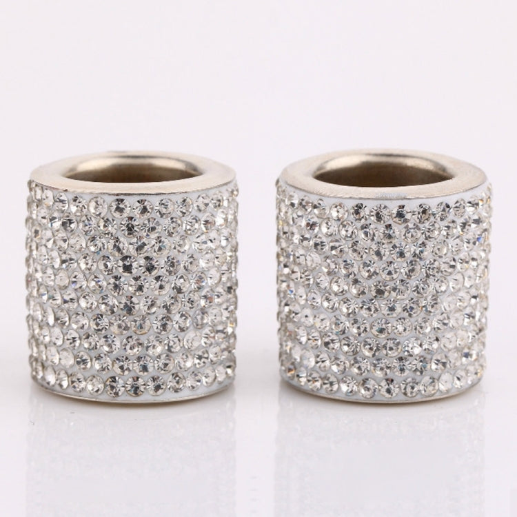 4 PCS Car Crystal Head Pillow Modified Decoration (White) by buy2fix