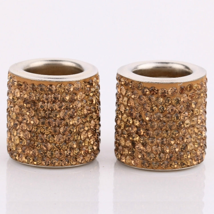 4 PCS Car Crystal Head Pillow Modified Decoration (Yellow) by buy2fix