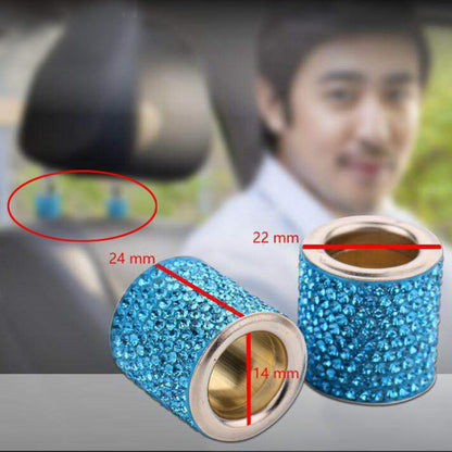 4 PCS Car Crystal Head Pillow Modified Decoration (Yellow) by buy2fix