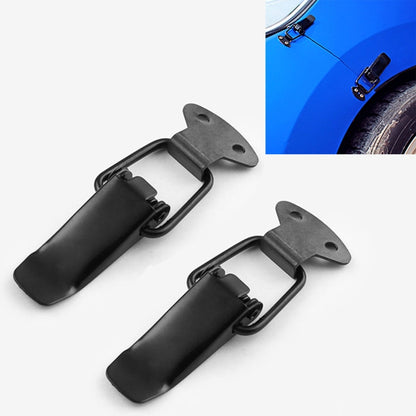 EA059 2 PCS Car Modification Accessories Universal Iron Bumper Safety Fixed Buckle, Size: 26.7 x 80mm - Decorative Strip by buy2fix | Online Shopping UK | buy2fix