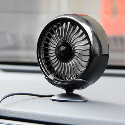 Portable Car Electric Cooling Fan with Base(Black) - Heating & Fans by buy2fix | Online Shopping UK | buy2fix