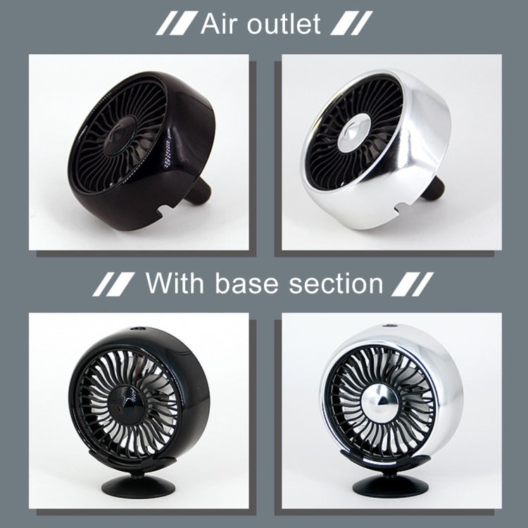 Multi-function Portable Car Air Outlet Sucker Electric Cooling Fan(Black) - Heating & Fans by buy2fix | Online Shopping UK | buy2fix