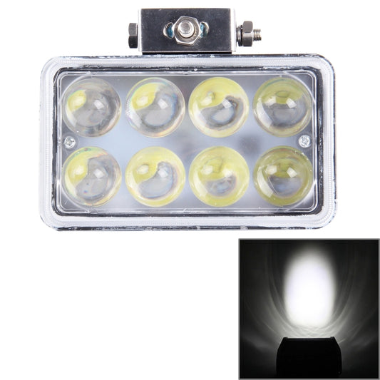 4 inch DC 9-36V 40W 3800LM 6000K IP67 Waterproof Squared Car Spotlight Fog Spot Light Foglight LED Car Bulbs with 8 LED Lights(White Light) - Work Lights by buy2fix | Online Shopping UK | buy2fix