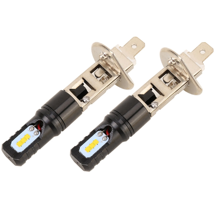 2 PCS H1 DC12V / 4.5W / 6000K / 360LM Car LED Fog Light with 6 CSP Lamp Beads, White Light (Black) - Fog / Driving Lights by buy2fix | Online Shopping UK | buy2fix