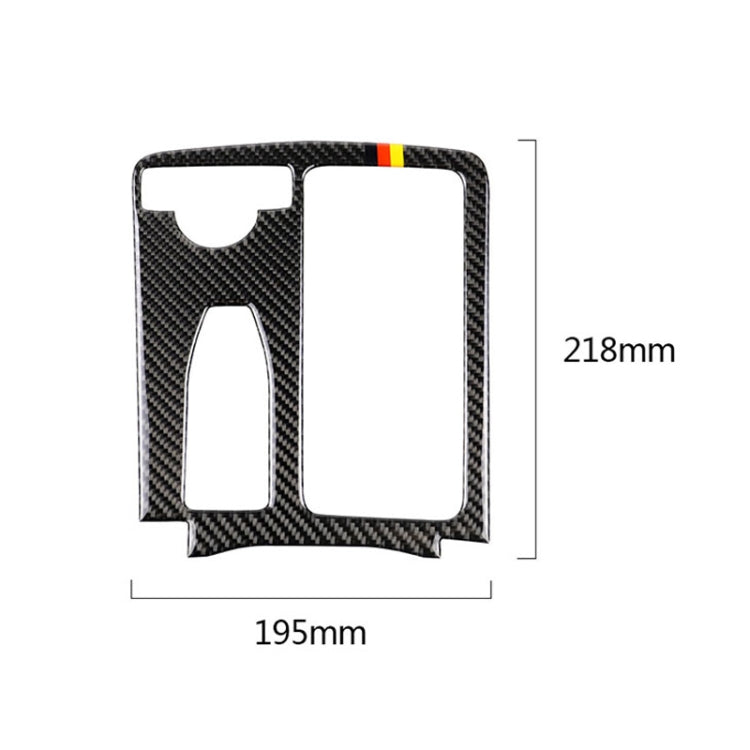 Car German Flag Carbon Fiber Left Drive Gear Position Panel Decorative Sticker for Mercedes-Benz W204 2007-2013 / W212 2010-2012 by buy2fix