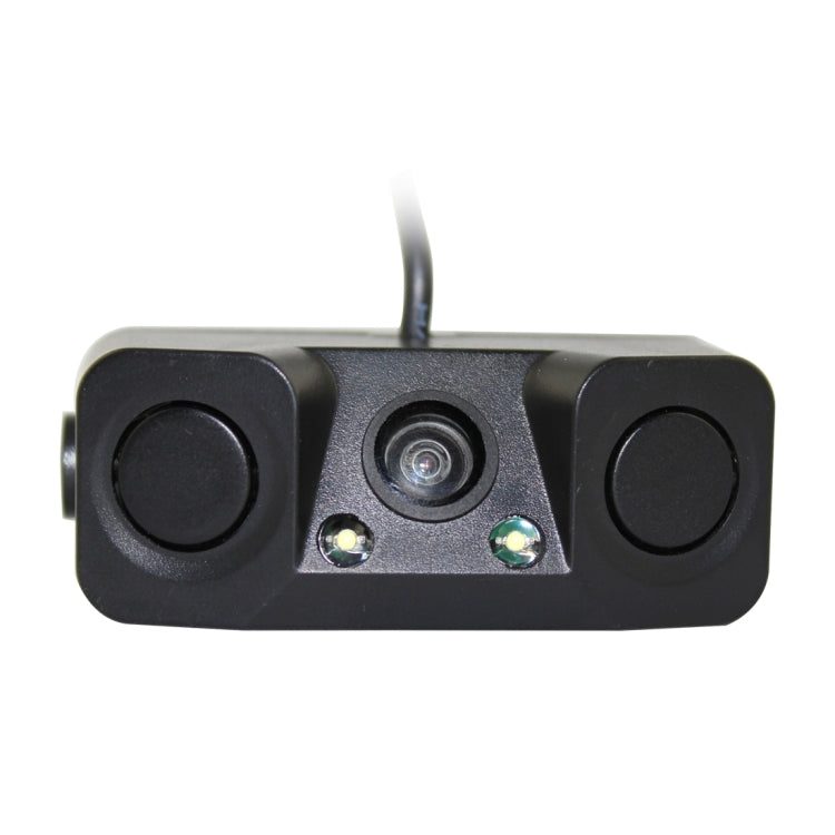 PZ-451 Car Camera LED Lights Parking Sensor 3 in 1  Night Vision Camera Monitor with Buzzer,DC 12V, 720 x 504 pixels,Lens Angle:120 degree - In Car by buy2fix | Online Shopping UK | buy2fix