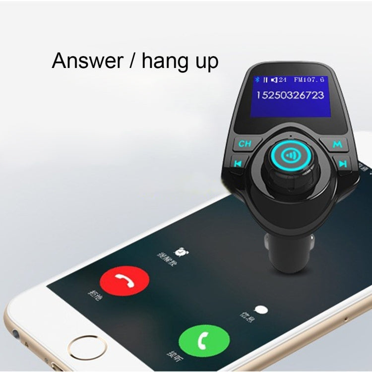T11 Bluetooth FM Transmitter Car MP3 Player with LED Display, Support Double USB Charge & Handsfree & TF Card & U Disk Music Play Function - Bluetooth Car Kits by buy2fix | Online Shopping UK | buy2fix