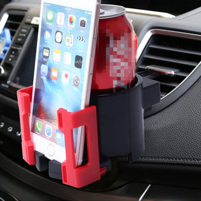 SHUNWEI SD-1026 Car Auto Multi-functional ABS Air Vent Drink Holder Bottle Cup Holder Phone Holder Mobile Mount(Red) - Car Drink Holders by SHUNWEI | Online Shopping UK | buy2fix