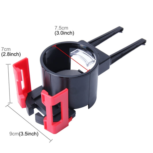 SHUNWEI SD-1026 Car Auto Multi-functional ABS Air Vent Drink Holder Bottle Cup Holder Phone Holder Mobile Mount(Red) by SHUNWEI