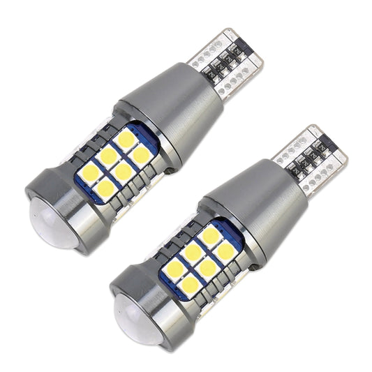 2 PCS T15 DC9-16V / 7.5W / 6000K / 600LM Car Auto Reversing Lights 27LEDs SMD-3030 Lamps by buy2fix