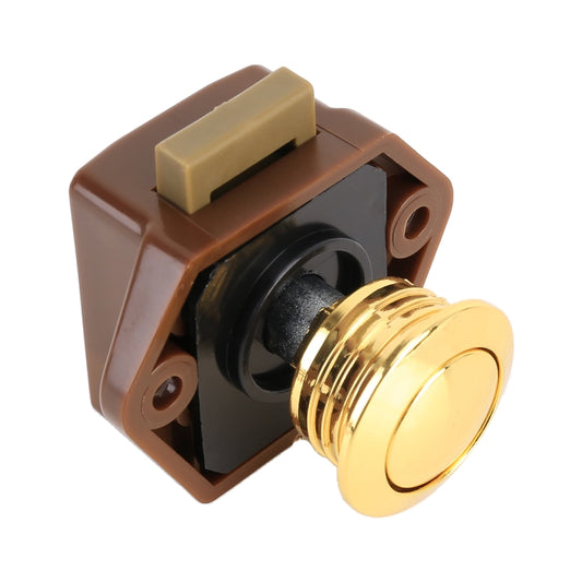 Press Type Drawer Cabinet Catch Latch Release Cupboard Door Stop Drawer Cabinet Locker for RV / Yacht / Furniture(Gold) by buy2fix