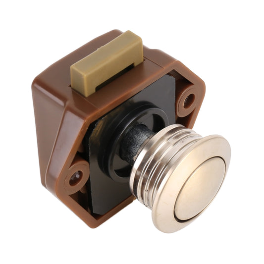 Press Type Drawer Cabinet Catch Latch Release Cupboard Door Stop Drawer Cabinet Locker for RV / Yacht / Furniture(Brown) by buy2fix