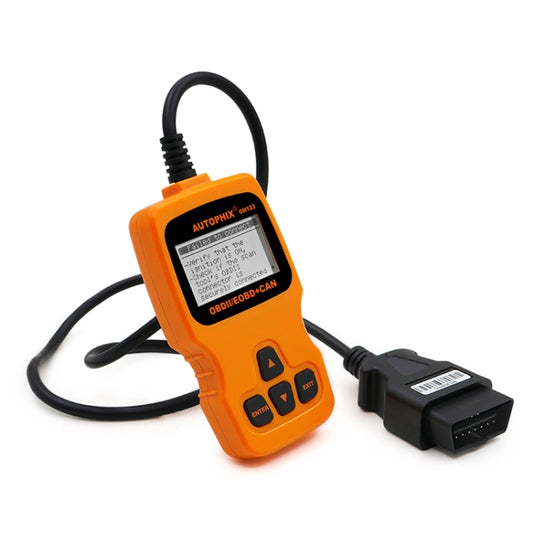 AUTOPHIX OM123 Car Portable OBD2 Scanner Car Diagnostic Tool OBD 2 Automotive Scanner EOBD Code Reader (Orange) by buy2fix