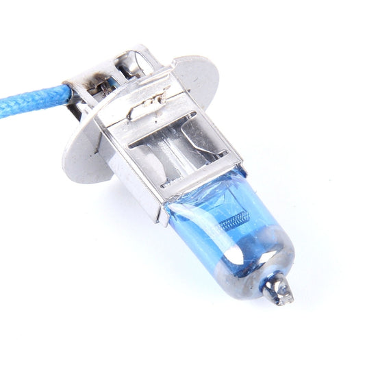 2 PCS H3 Halogen Head Lamp 12V 100W 2400 LM 5000K Warm White Light by buy2fix