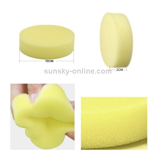 10 PCS Household Cleaning Sponge Car Sponge Ball Car Wash Sponge,Size：10 x 10 x 2cm by buy2fix