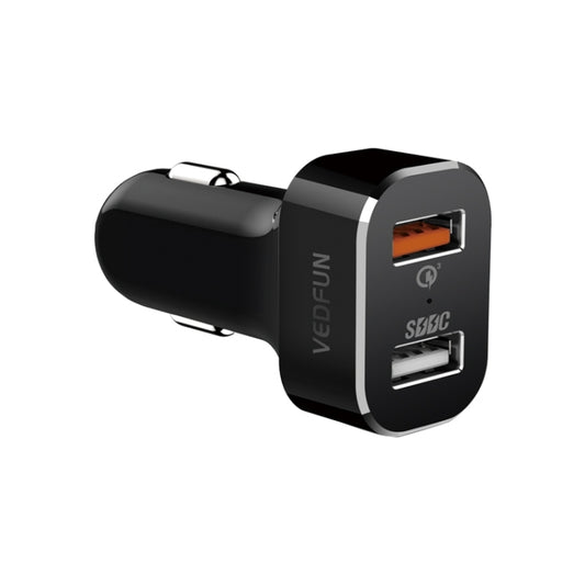 VEDFUN TurboDrive C210 Dual Ports Quick Charge 3.0 + SDDC Technology USB Car Charger for Smartphones and Tablets by VEDFUN