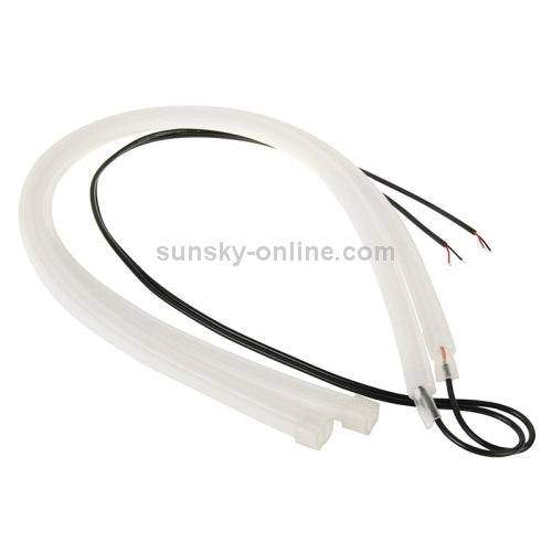 2 PCS 12V Car Daytime Running Lights Soft Article Lamp, Blue Light, Length: 30cm by buy2fix