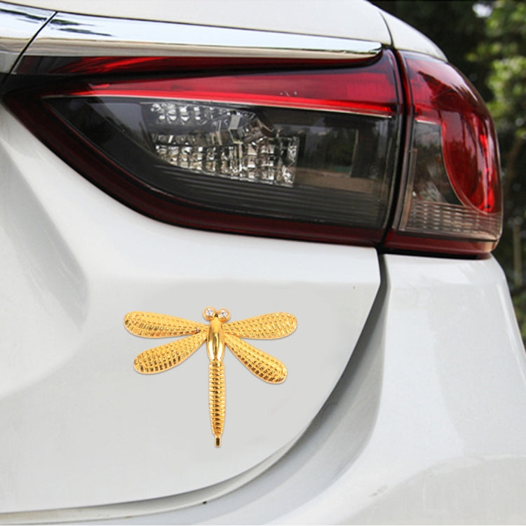 Dragonfly Shape Car Metal Body Decorative Sticker (Gold) - Decorative Sticker by buy2fix | Online Shopping UK | buy2fix