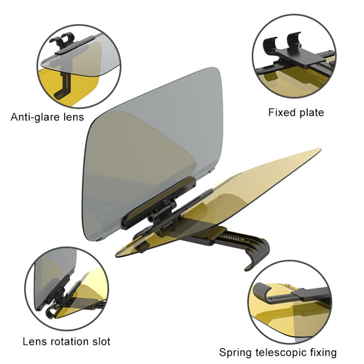 3R-2146 Car Double Side Anti-Glare Dazzling Goggle Driving Mirror Sun Visors - Interior Mirrors by 3R | Online Shopping UK | buy2fix