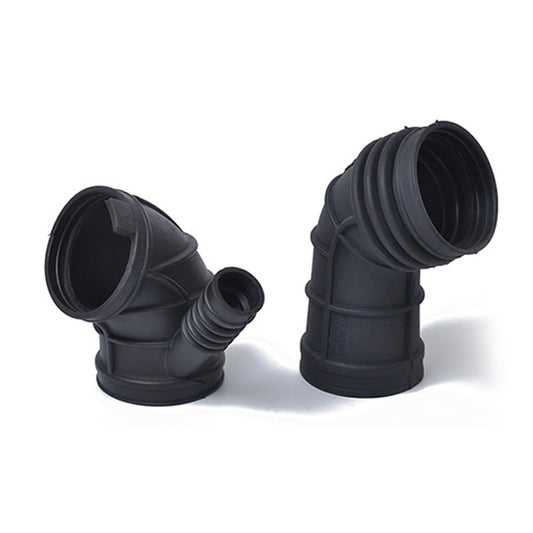 A1233 Fuel Connector Air Intake Boot 13541705209 + Throttle Connection Air Hose 13541438759 for BMW(Black) by buy2fix