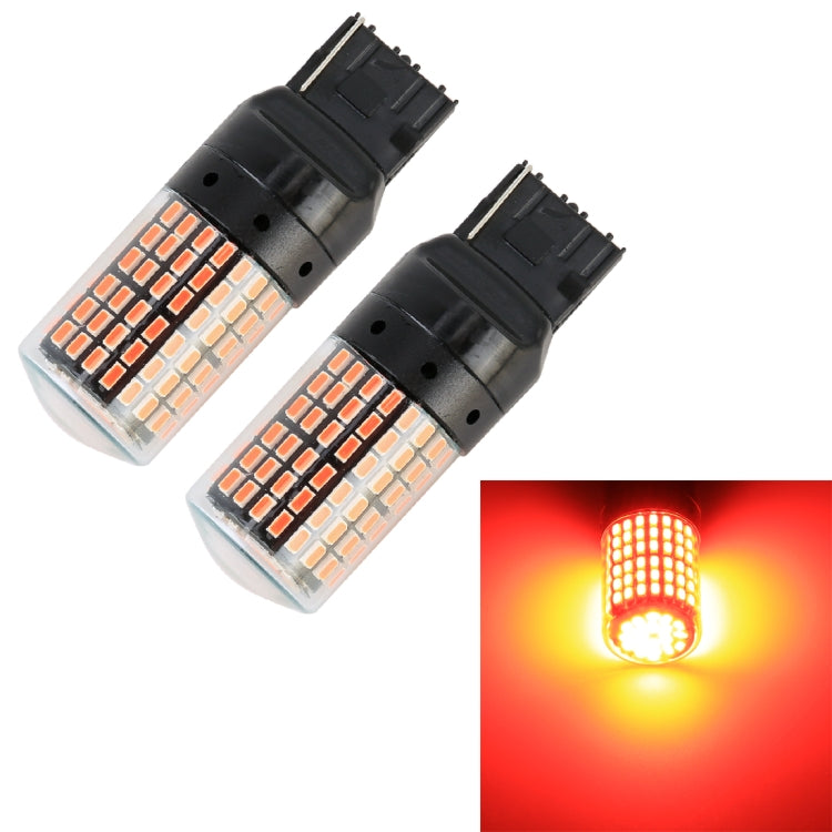 2 PCS T20 / 7440 DC12V / 18W / 1080LM Car Auto Turn Lights with SMD-3014 Lamps (Red Light) - Arrow Turn Lights by buy2fix | Online Shopping UK | buy2fix