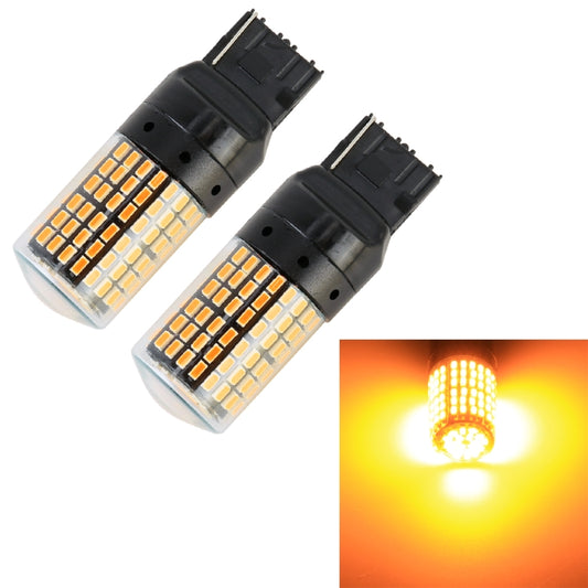 2 PCS T20 / 7440 DC12V / 18W / 1080LM Car Auto Turn Lights with SMD-3014 Lamps (Yellow Light) - Arrow Turn Lights by buy2fix | Online Shopping UK | buy2fix